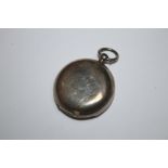 A HALLMARKED SILVER FULL HUNTER POCKET WATCH, dated London 1855, Dia 4.5 cm