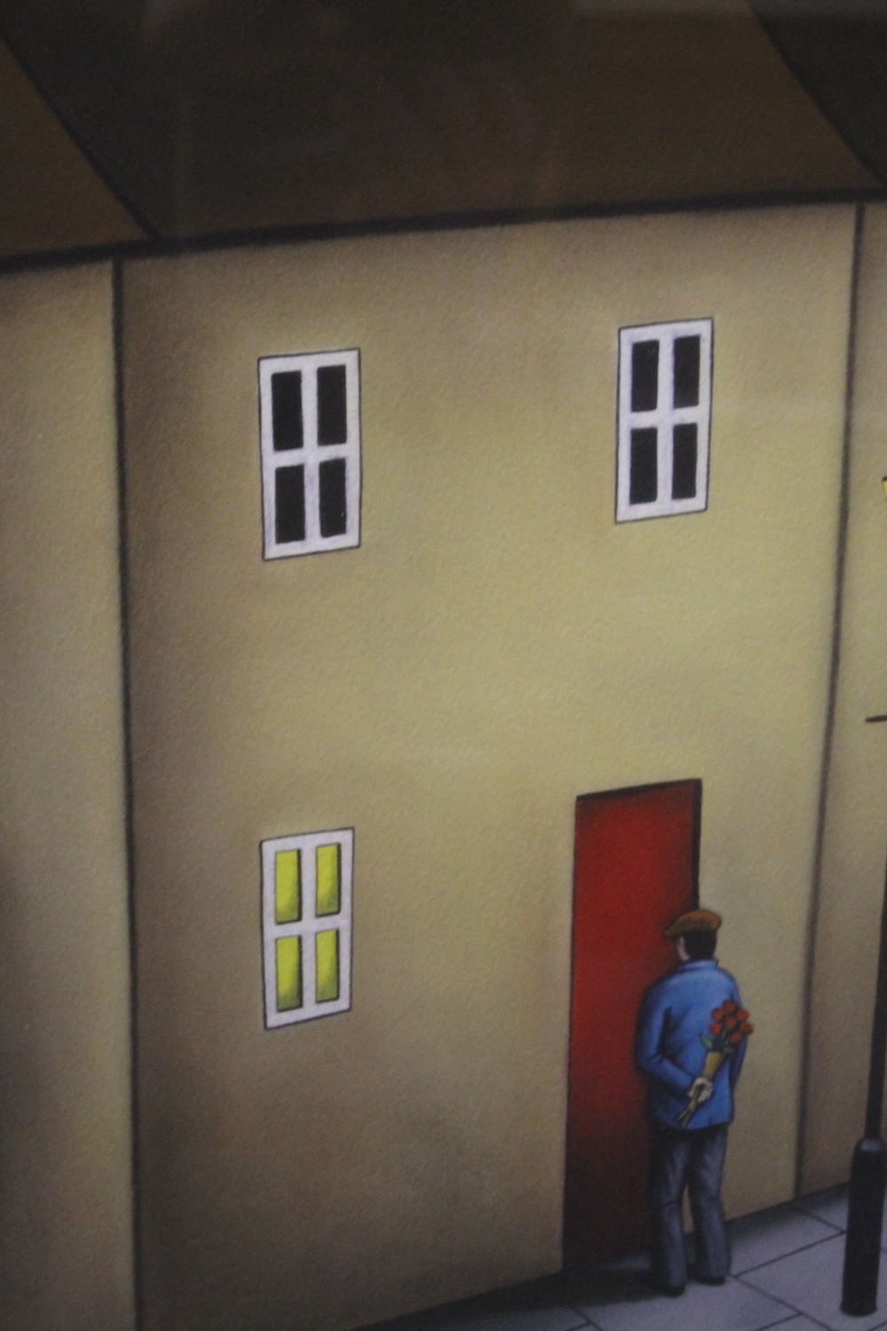 PAUL HORTON. Late 20th / early 21st century street scene with figure 'Just For You', signed in