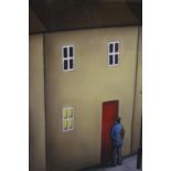 PAUL HORTON. Late 20th / early 21st century street scene with figure 'Just For You', signed in
