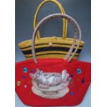 A BULAGGI 'AS GOOD AS IT GETS' LADIES SHOPPER / BEACH BAG, together with a Bulaggi straw bag, and