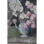 GEORGE SHERINGHAM (1884-1937). A still life study of flowers in a coffee pot, see Kensington Art