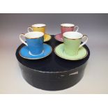A ROYAL WORCESTER COFFEE SET, in celebration of HRH The Queens 80th birthday, in original packaging