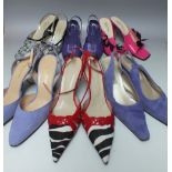 TWELVE PAIRS OF LADIES SHOES, various styles and periods to include Jacques Vert, Lacey of London,