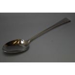 A HALLMARKED SILVER BASTING SPOON - LONDON 1795, L 30 CM