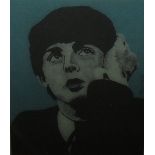 JEFF BEBINGTON ? (XX). Paul McCartney, signed right and in the margin, mixed media, framed and