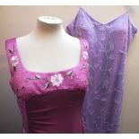 A QUANTITY OF LADIES MODERN AND VINTAGE CLOTHING, various styles and patterns, comprising dresses,
