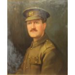 A. BOLTON. An early 20th century portrait study of an Army Officer from The Leicestershire Regiment,