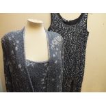 SIX ITEMS OF LADIES EVENING WEAR, with heavily beaded embellishment throughout, comprising 5 dresses