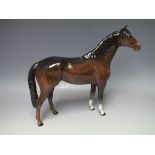 A LARGE BESWICK HUNTER IN BROWN GLOSS, model 1734, H 30.5 cm