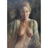 PIER GERMANI. Twentieth century Italian school, semi-nude study of a young woman, see studio label