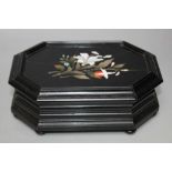 PIETRA DURA TOPPED CASKET, W 15.75 cm