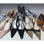 TWELVE PAIRS OF LADIES SHOES, various styles and periods to include Laceys, Audley, GRS and Esino