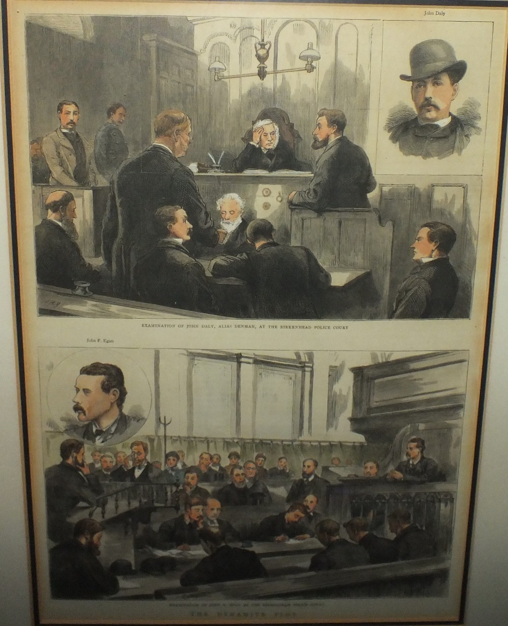 A COLLECTION OF HAND COLOURED JUDICIAL PRINTS, to include 'Trial of Roderick Maclean, At Reading,