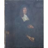 ENGLISH SCHOOL (XVIII). Portrait of Rev. John Owen D.D., oil on canvas, unframed, 127 x 102 cm S/