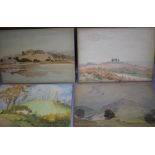 WILLIAM CURTIS GREEN (1875-1960). four various landscapes, all inscribed verso, three signed lower