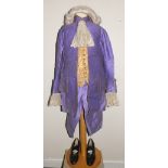 VINTAGE COSTUME - AN EARLY 20TH CENTURY GEORGIAN STYLE PAGE BOY OUTFIT, comprising a jacket,