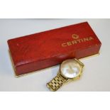 A CERTINA CERTIDATE WRIST WATCH, in Certina box, Dia 3.5 cm