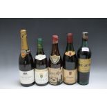 AN INTERESTING SELECTION OF ASSORTED WINES CONSISTING OF 1 BOTTLE OF VICTOR CLICQUOT DEMI-SEC
