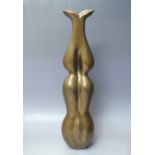 ATTRIBUTED TO DAVID WYNNE (1926-2014). A cast bronze abstract study, bearing monogram DW to the base