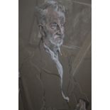 KEATING. A 20th century study of a seated, bearded gentleman in an artist's studio, signed lower