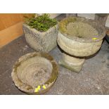 THREE STONE PLANTERS