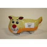 A LORNA BAILEY CERAMIC DOG FIGURE