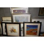 A QUANTITY OF EX SHOW HOME PRINTS