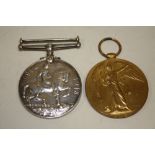 TWO WWI MEDALS AWARDED TO 128602 GNR F NEWTON RA