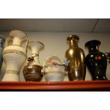 A COLLECTION OF LARGE MODERN VASES ETC (5)