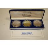 A CASED ELVIS PRESLEY COMMEMORATIVE COIN SET