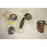 A QUANTITY OF GERMAN MILITARY STYLE BADGES ETC