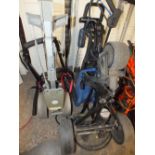 A PRESSURE WASHER, GOLF TROLLEY ETC A/F