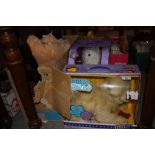 A QUANTITY OF BOXED AND UNBOXED SOFT TOYS TO INCLUDE ET