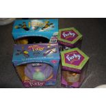 FOUR BOXED FURBEE TOYS TO INCLUDE FUNKY FURBEE