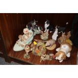 A COLLECTION OF BORDER FINE ARTS AND OTHER ANIMAL FIGURES