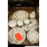A TRAY OF WEDGWOOD MIRABELLE CHINA TO INCLUDE DINNER PLATES