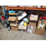 A LARGE QUANTITY OF TOYS AND ELECTRICALS ETC TO INCLUDE AN EXERCISE BIKE ALL A/F