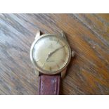 OMEGA SEAMASTER AUTOMATIC GENTLEMAN'S WRIST WATCH, 14 ct gold 1950s with Cal 354 movement, gold