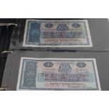 AN ALBUM OF SCOTTISH BANKNOTES, to include issues of "The British Linen Bank" £1 1955 - 1969 and £