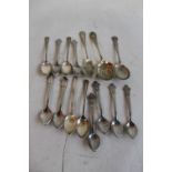 EIGHT 'ROLEX' ADVERTISING TEASPOONS together with other miscellaneous teaspoons