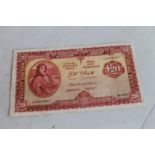 CENTRAL BANK OF IRELAND LADY LAVERY £20, Whitaker / McElligott 23/10/57 11X029087