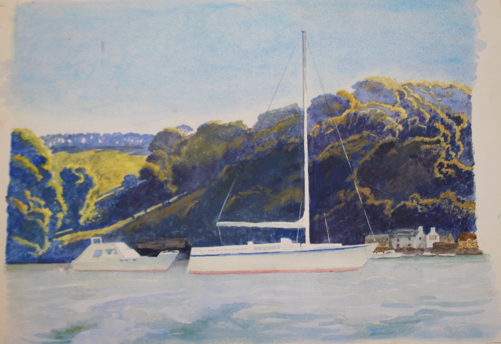 A. ROWLANDS (1904-2000). A folder of oil paintings, watercolours and prints, various subjects, - Image 10 of 10