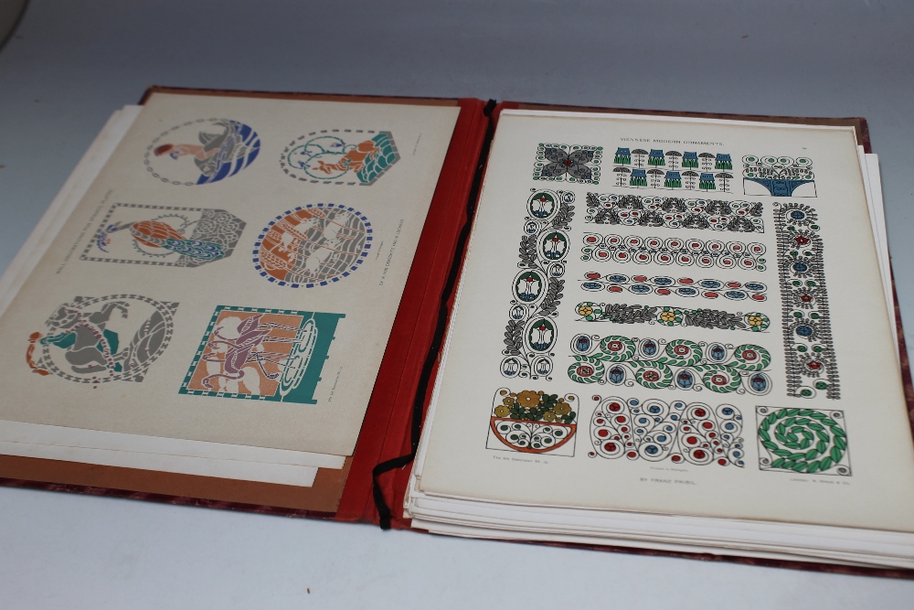 TWO FOLDERS OF COLOURED PRINTS AFTER EMILE BELET AND PAUL DE LONGPRE, studies of flowers and - Image 6 of 9