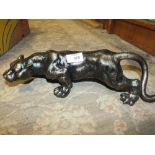 ***A MODERN CAST METAL LIONESS FIGURE