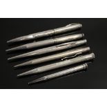 A COLLECTION OF HALLMARKED SILVER AND STERLING STAMPED COLLECTABLE PENCILS