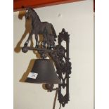 ***A MODERN CAST METAL HORSE BELL