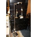 TWO MODERN TABLE LAMPS PLUS A LAMP STANDARD (3) A/F