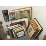 A QUANTITY OF ASSORTED PICTURES AND PRINTS TO INCLUDE OILS, SIGNED FORSTER PRINT ETC