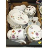 A TRAY OF ROYAL WORCESTER ASTLEY CHINA