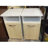 A PAIR OF MODERN BEDSIDE CABINETS (2)